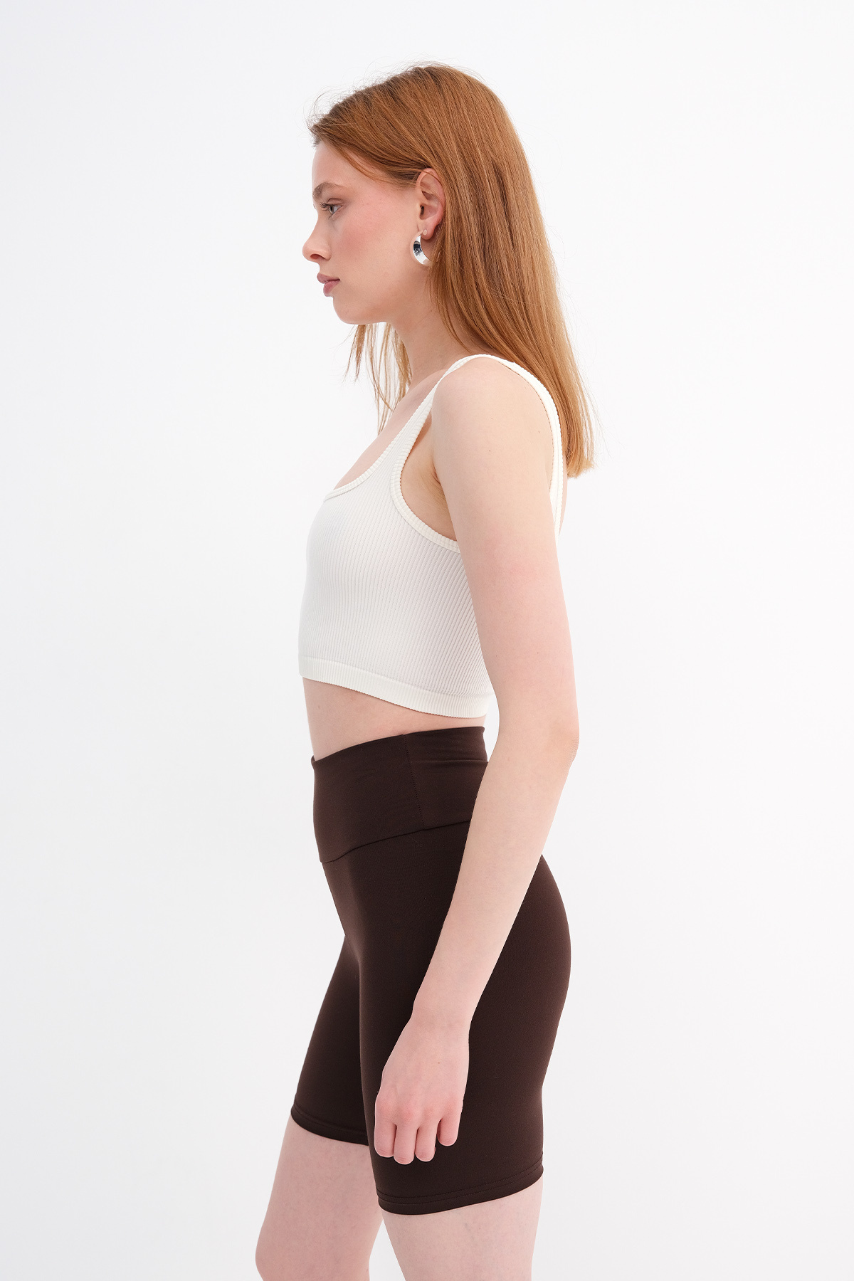 Addax Kare Yaka Seamless Crop Atlet A0187-L5 görsel 4
