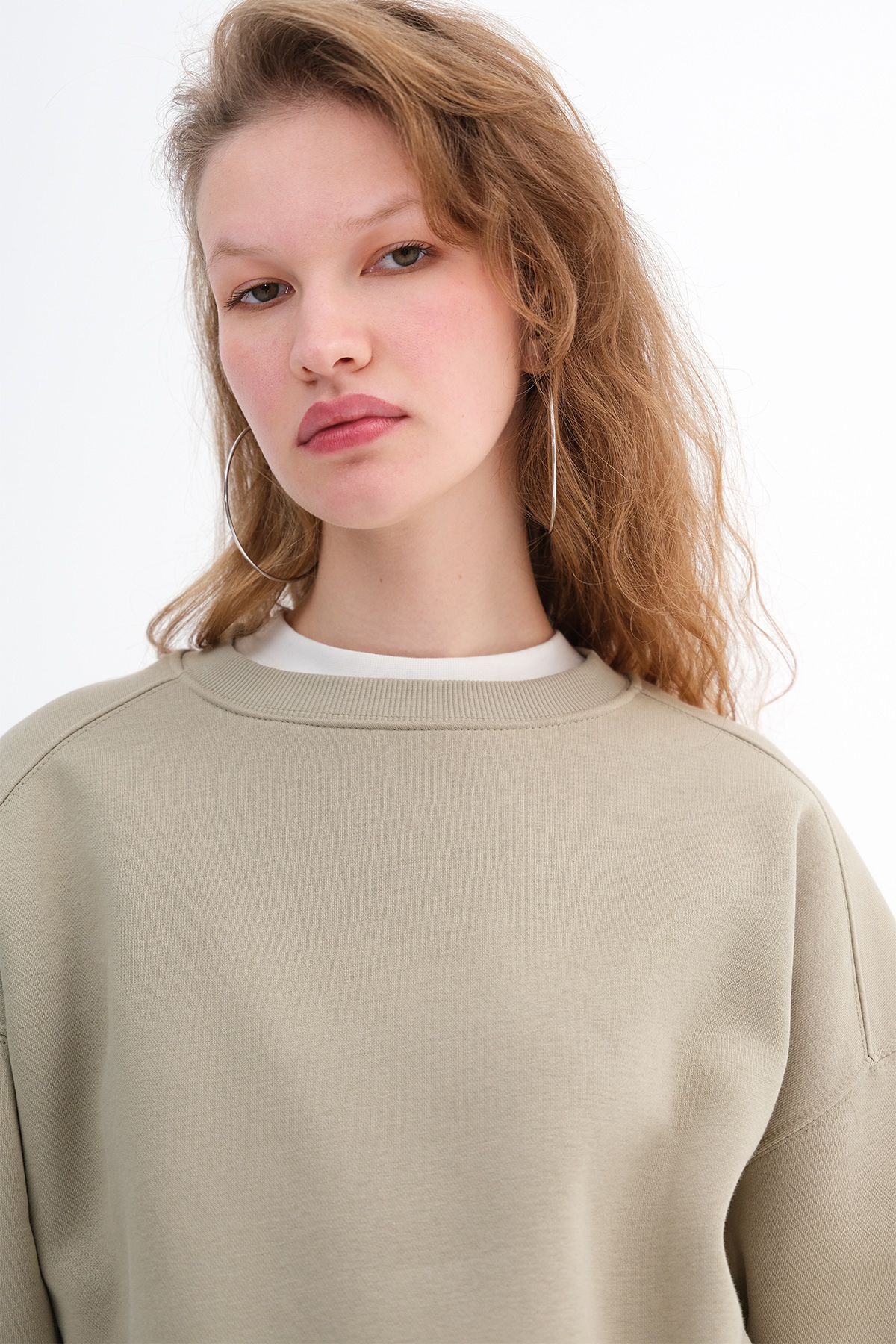 Addax Şardonlu Basic Sweatshirt S3408-K11 görsel 2
