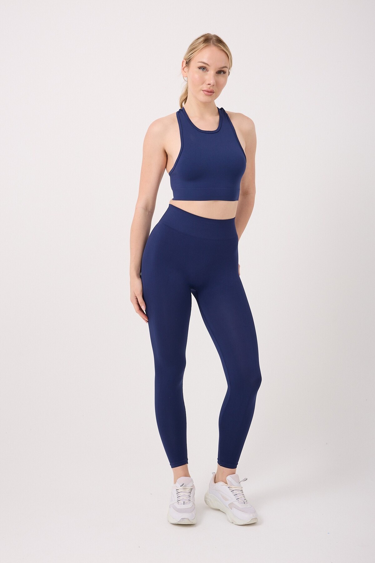 FOREVER MORE  Aura Model Arkası Büzgülü Toparlayıcı Etkili Yüksek Bel Dikişsiz Tayt - Görsel 3