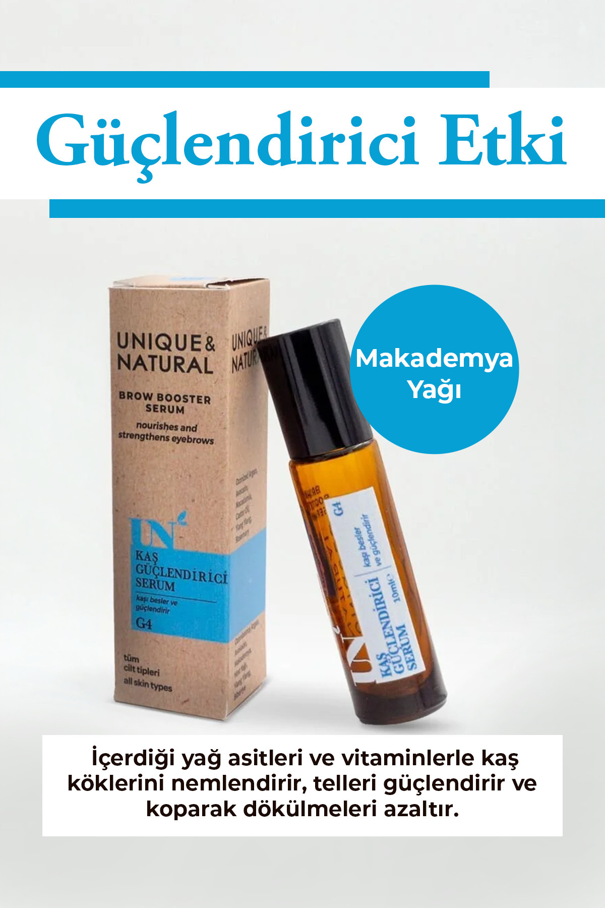 UN Unique & Natural Kaş Güçlendirici Serum 10ml — 8684298952207