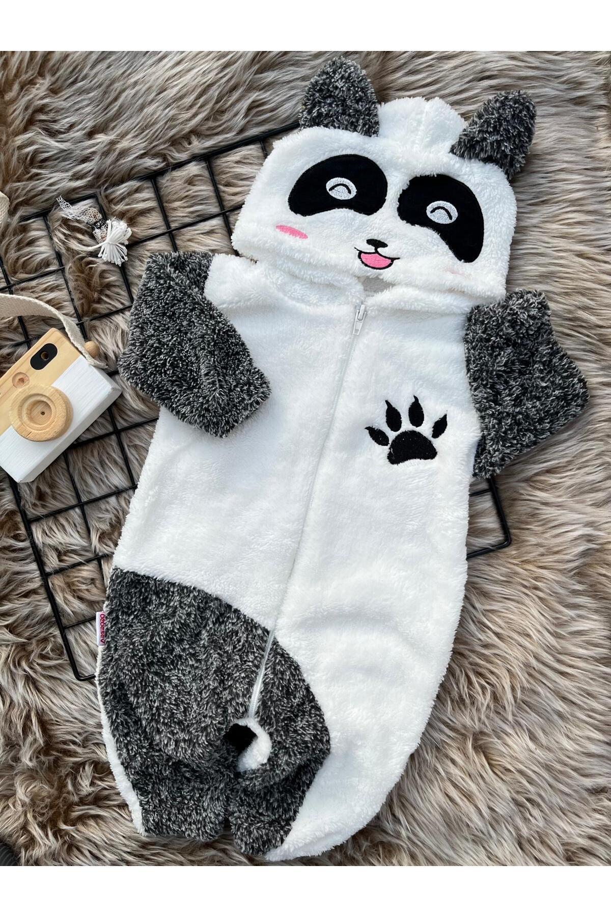 Bebesev Welsoft Peluş Unisex Fermuarlı Kışlık Bebek Uyku Tulumu Bebek Tulumu Çocuk Tulumu Çocuk Kostümü. fotoğrafı 2 (önizleme)