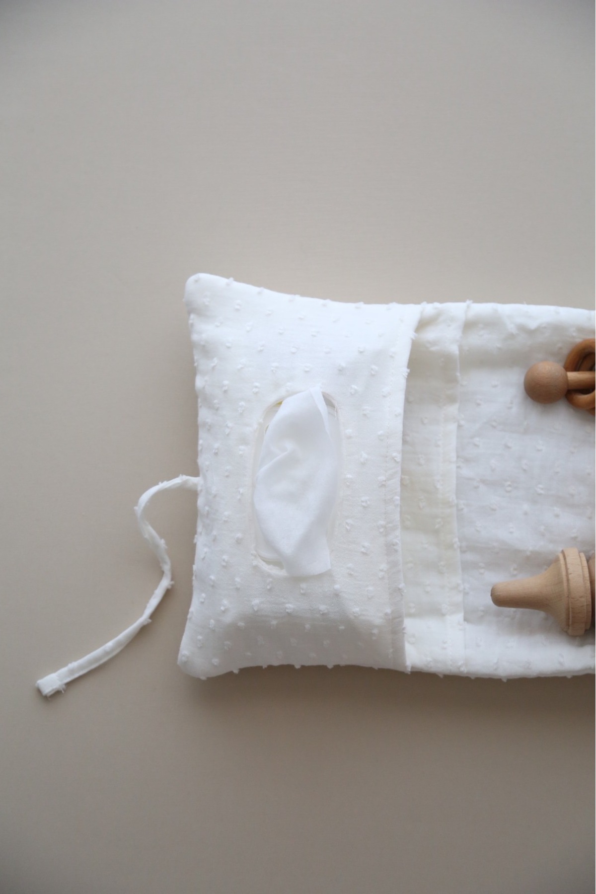 BabyKAR Alt Açma Matı, Bakım Çantası ve Bez Çantası Set Ponponlu Müslin fotoğrafı 7 (önizleme)