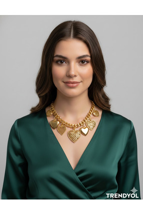 Madame Rosso Charm Çelik Kolye