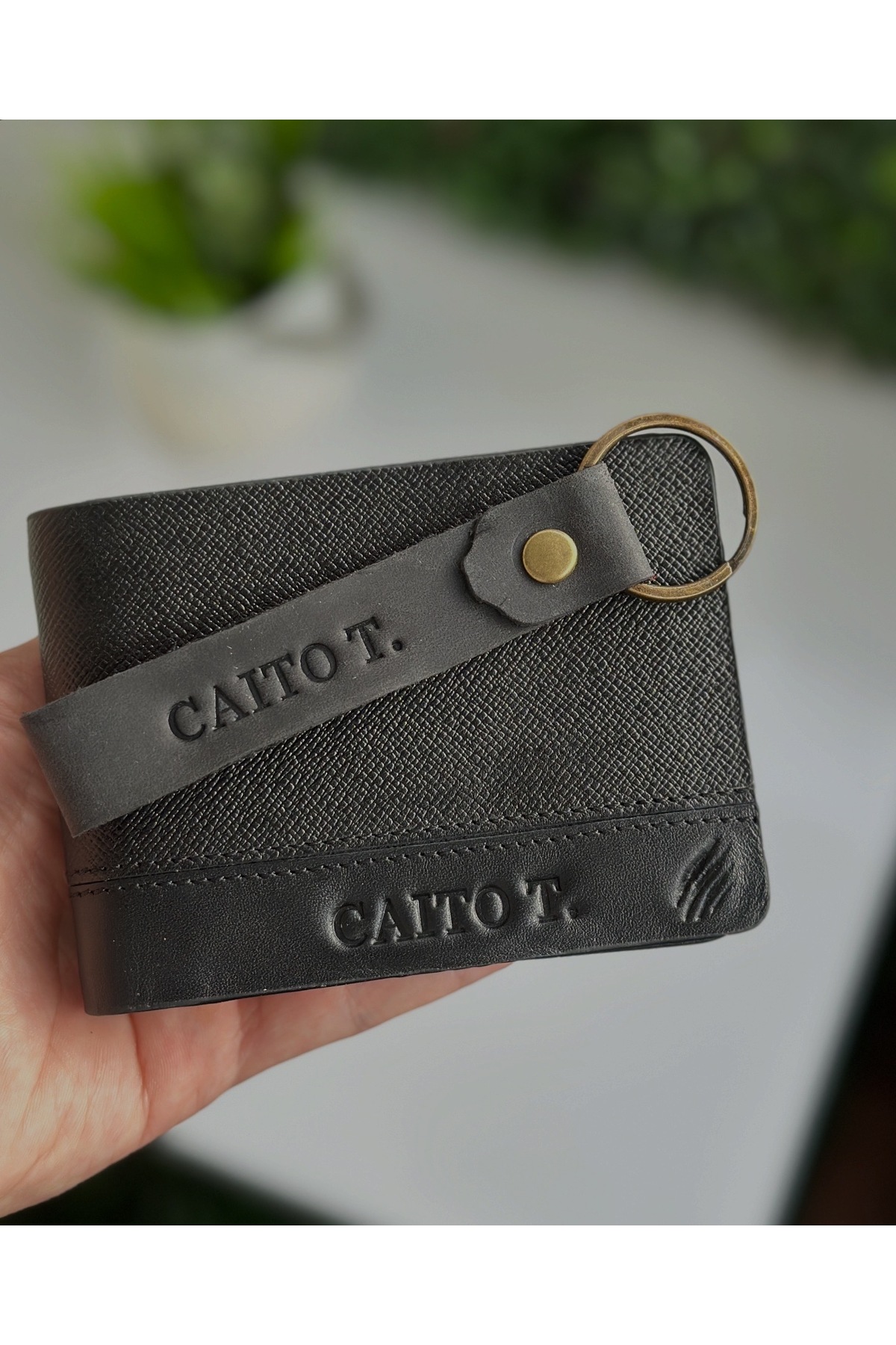 claw leather HAKİKİ DERİ ERKEK CÜZDANI (İSİM YAZILI) görsel 2