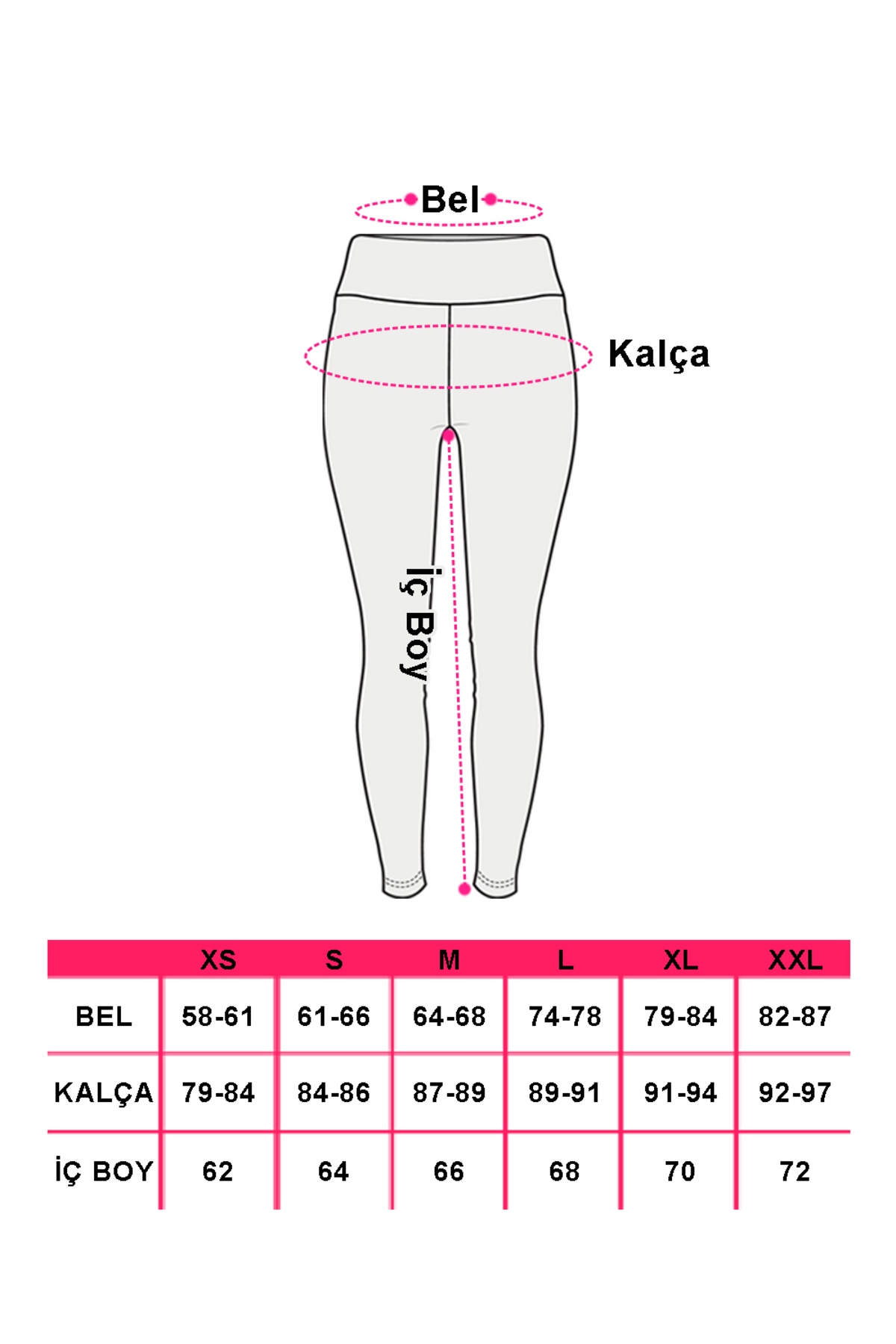 JOLT  Kadın Düz Siyah Uzun Tayt Model No: 001 - Görsel 2