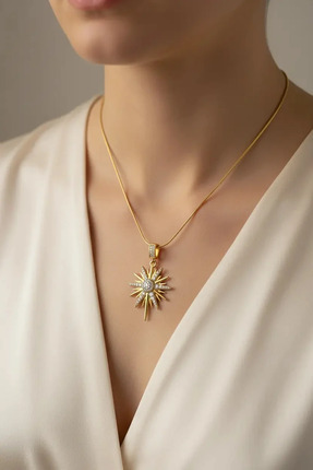 Maren Store Çelik Yıldız Kolye