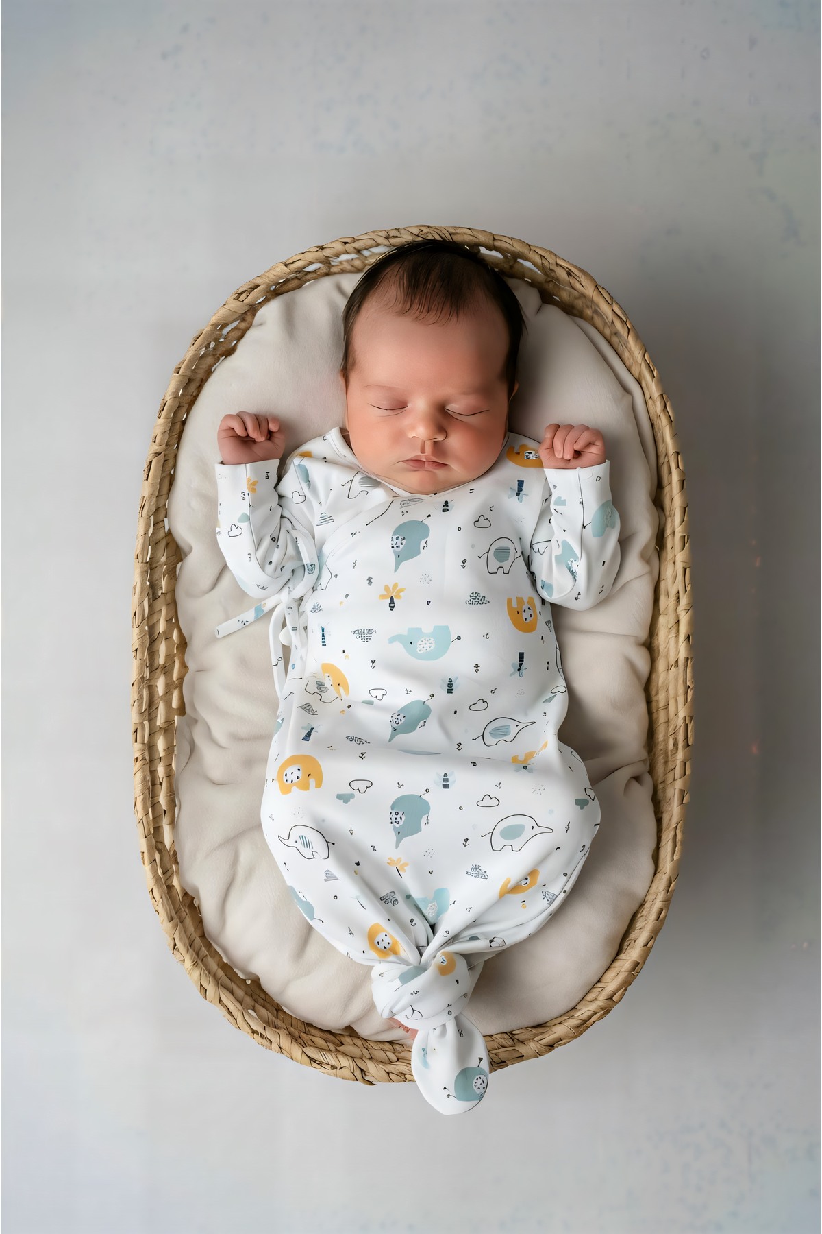 Bondberro Yeni Doğan ve Bebek Kruvaze Zıbın Kundak %100 Pamuk Oekotex Sertifikalı fotoğrafı 2 (önizleme)