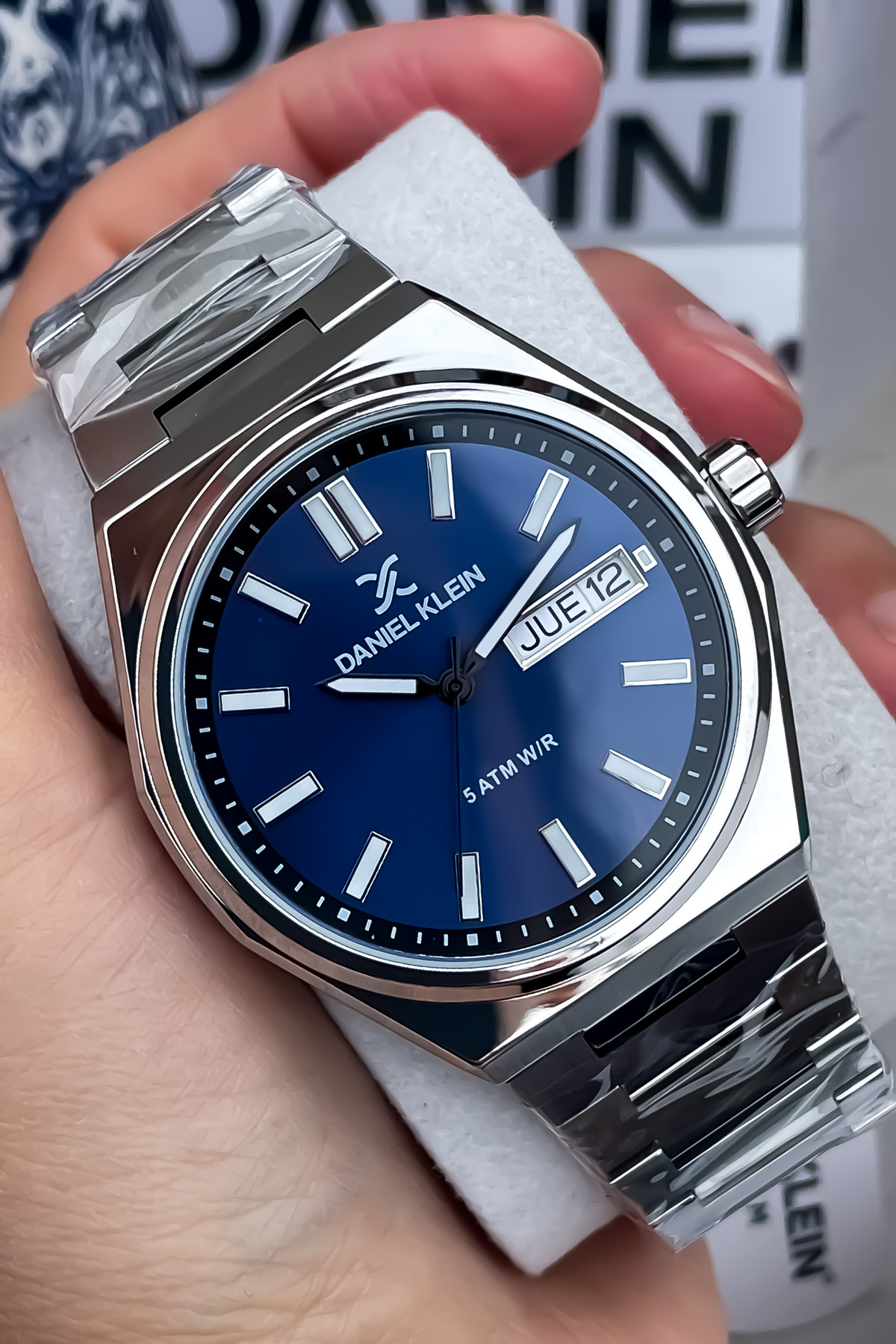 Daniel Klein 2025 Model Lacivert Kadran Gümüş Kordon Su Geçirmez