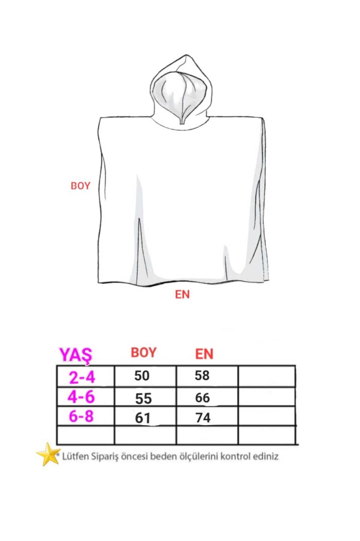 PAMUK HANIM Pamuklu yumuşacık Havlu Kız-erkek Çocuk Deniz Plaj, Havuz, banyo Kapşonlu Panço SARI /GÖZ fotoğrafı 3 (önizleme)