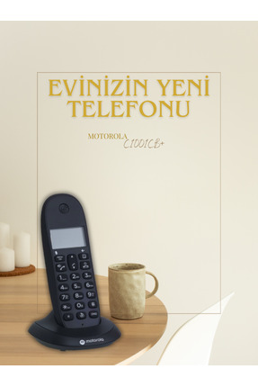 Motorola Dijital Telsiz Telefon C1001CB+ | LCD Ekran, Çağrı Engelleme, Rahats...