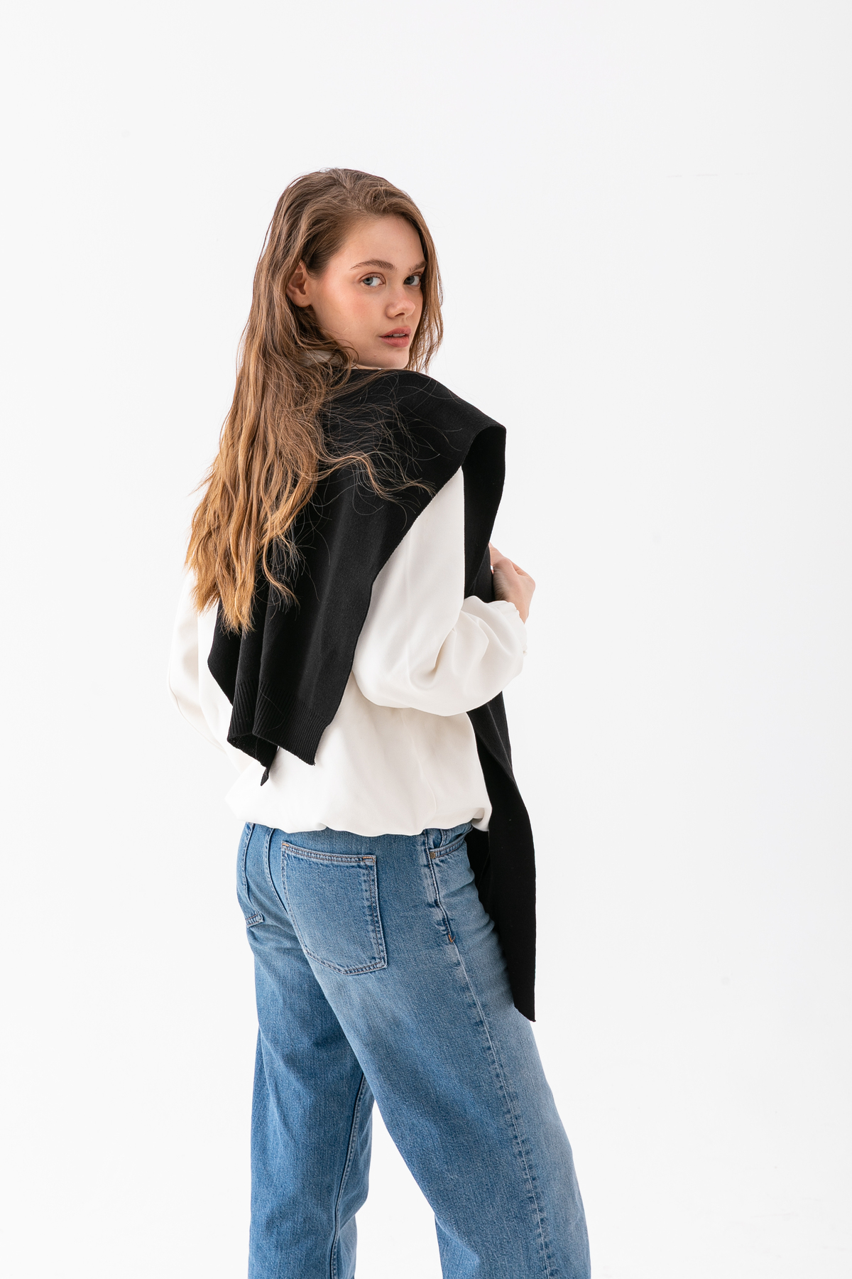 Wega Moda Kare Parçalı Patchwork Atkı - Spor Triko Örme Omuz Atkısı | Unisex Boho Şal - Atkı görsel 4