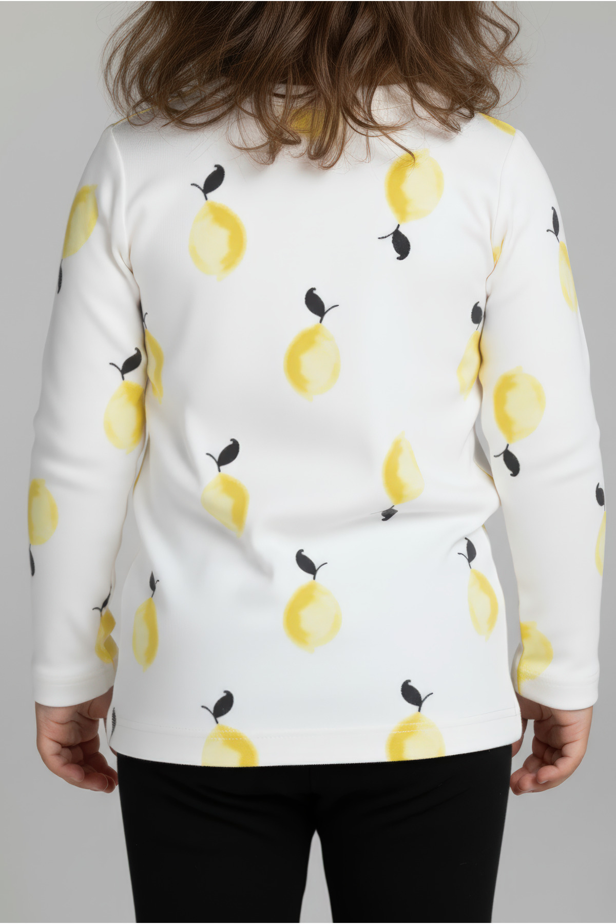 Kyron %100 Pamuk Limon Baskılı Bisiklet Yaka Kız Çocuk Tişört - Beyaz fotoğrafı 6 (önizleme)