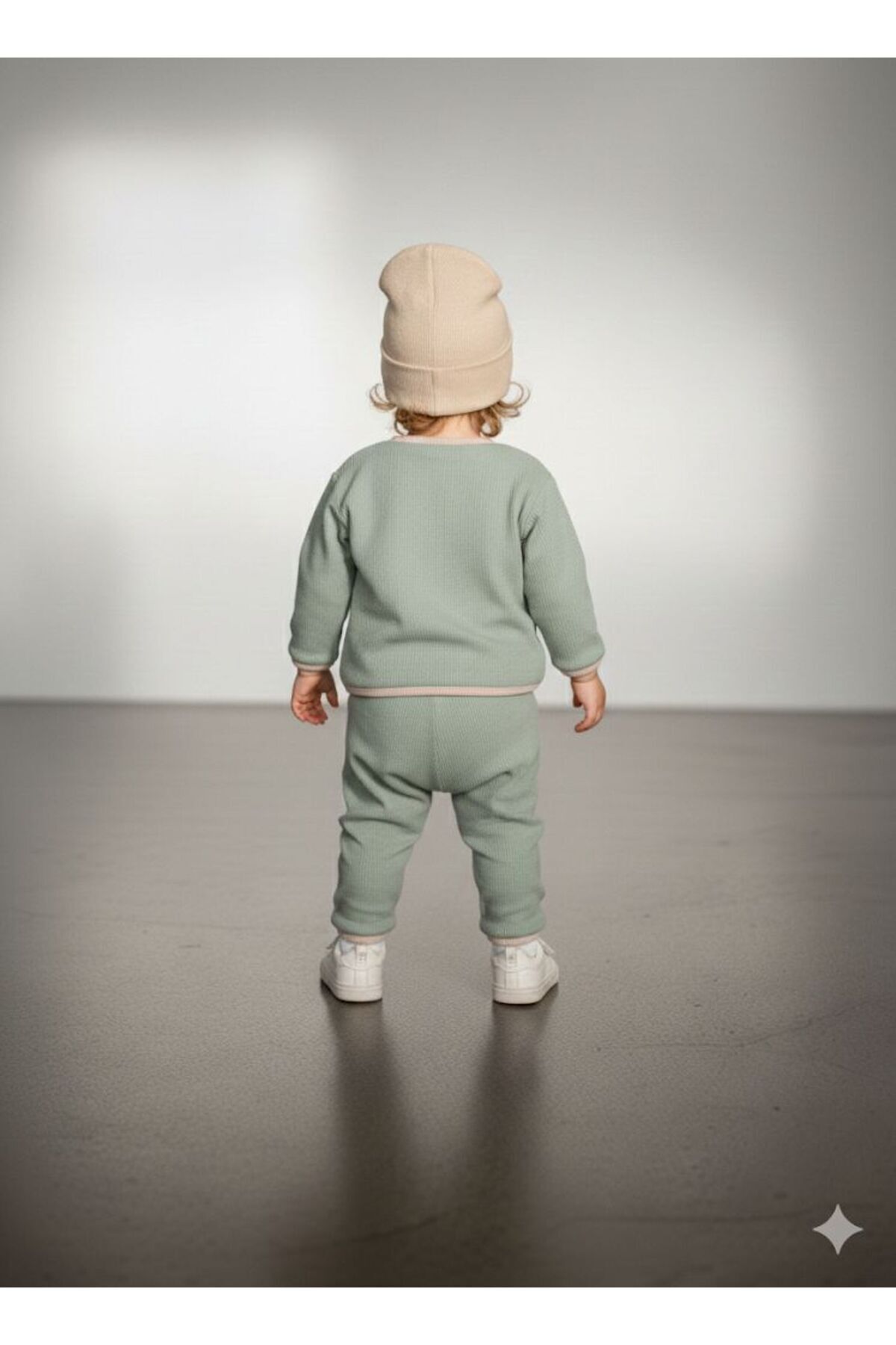 Kuğu Baby Unisex Waffle Bereli Üçlü Takım fotoğrafı 2 (önizleme)