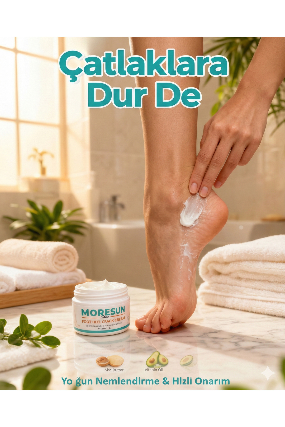Ayak Ve Topuk Çatlak Kremi, Ayak Bakımı, Ayak Kokusu 100ml — MTH26261503409 — تصویر 5 از 6