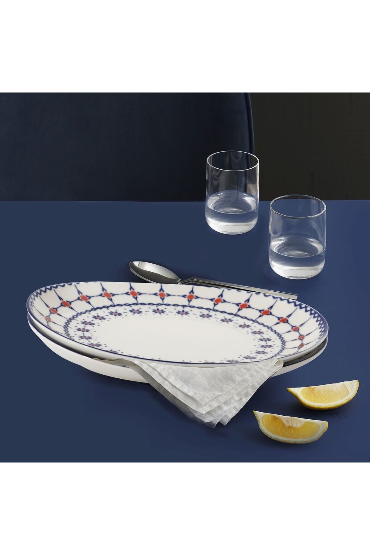 Elıps 2 Pieces 25 Cm Bonnet Boat Plate - 16141