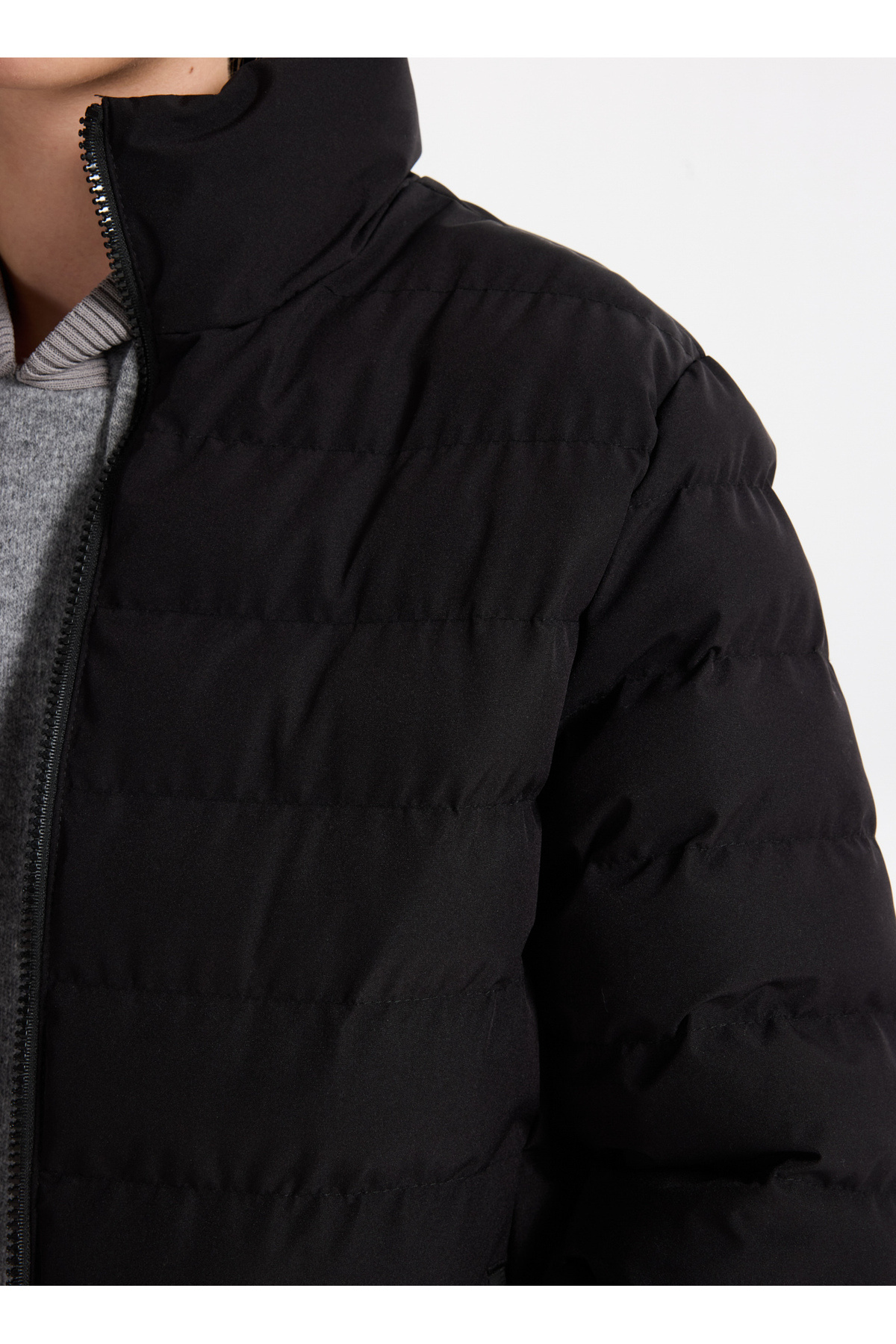 Fabrika  Siyah Kadın Mont F5WL-MNT0700 - Görsel 5