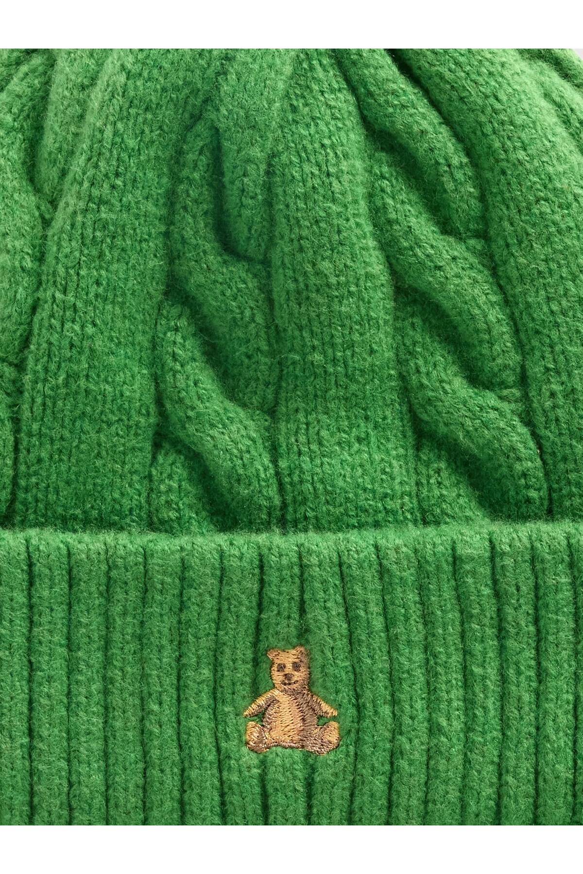 GAP Bebek Yeşil CashSoft Cable Örgü Bere & Eldiven Seti fotoğrafı 2 (önizleme)