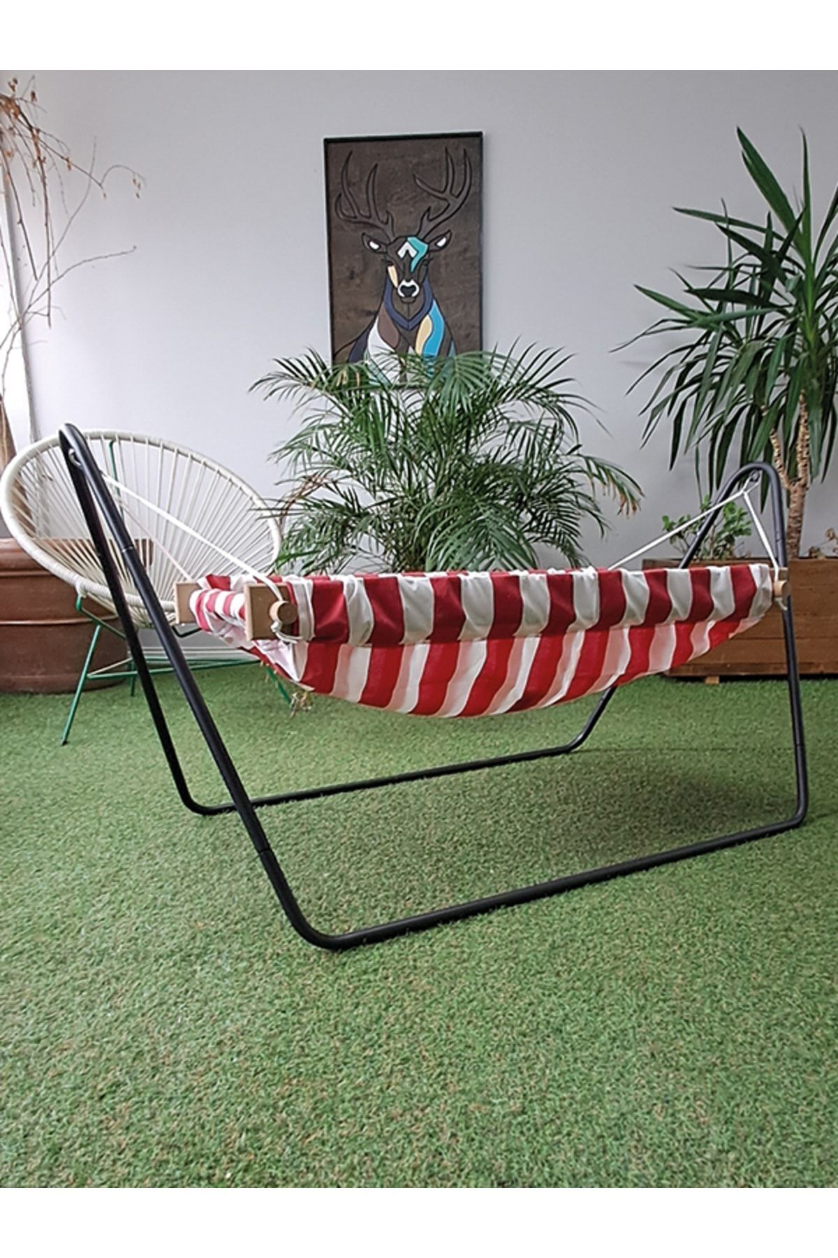 Svava Ahşap Bebek Hamak Beşik Salıncak - Portatif Hamak Beşik fotoğrafı 2 (önizleme)