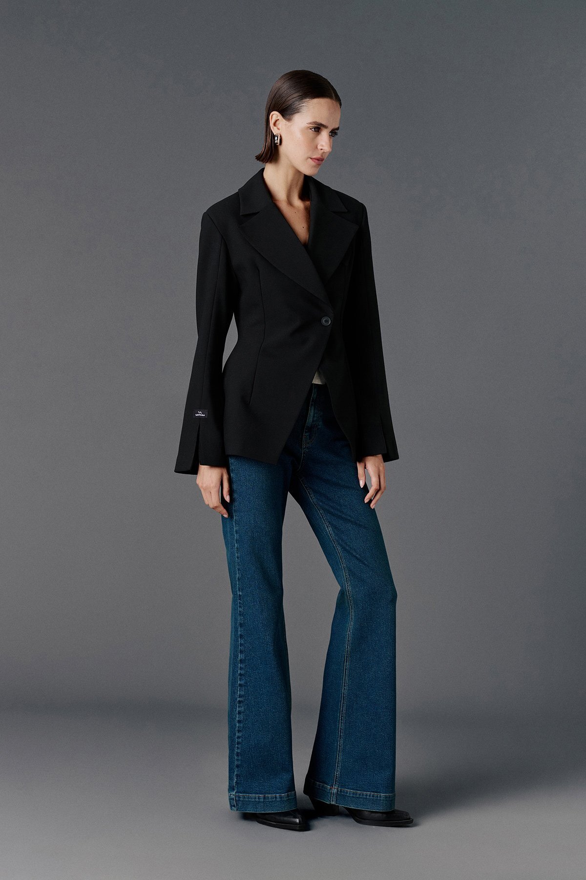 VATKALI  Kruvaze vücuda oturan blazer - Premium Collection - Görsel 4