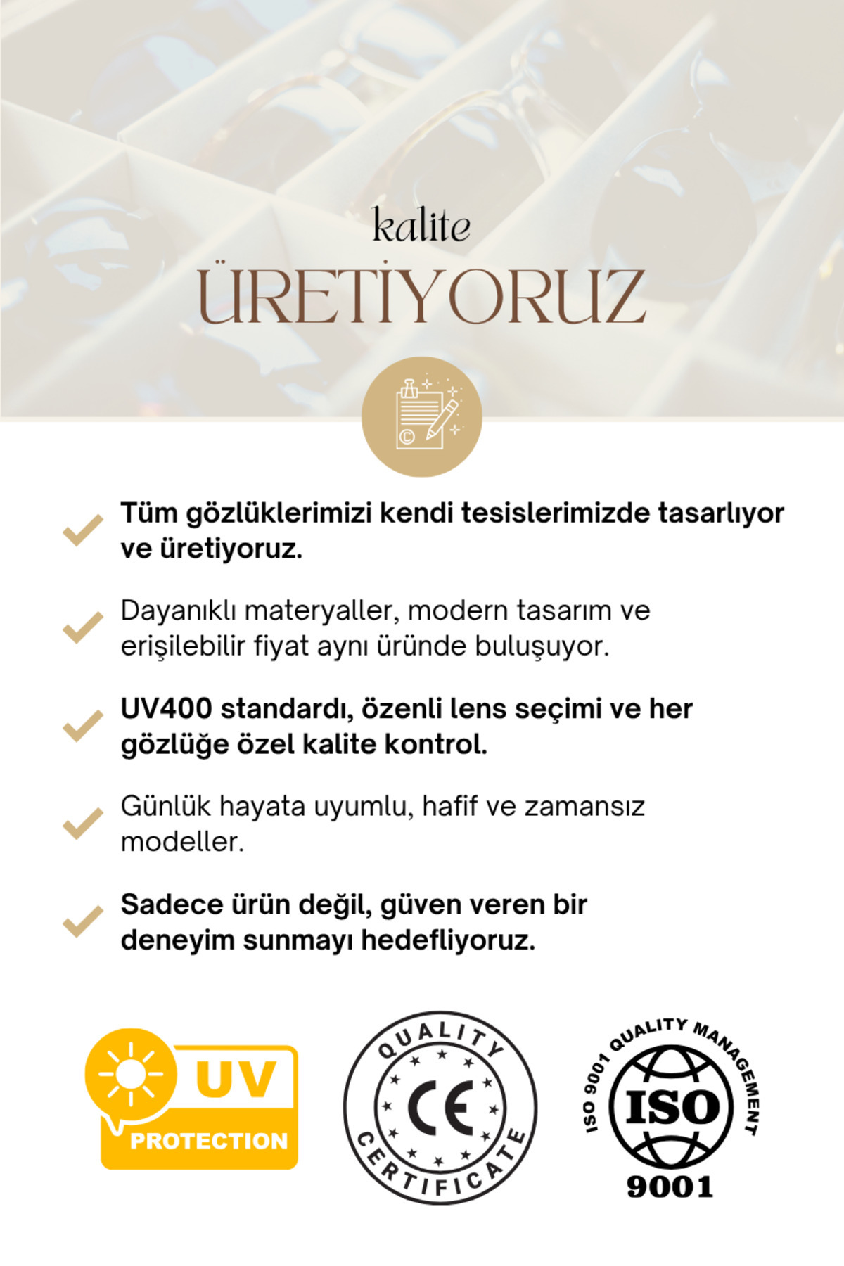 Kinary Uv400 Koruyucu Unisex Güneş Gözlüğü 3 Lü Set 1038 görsel 8
