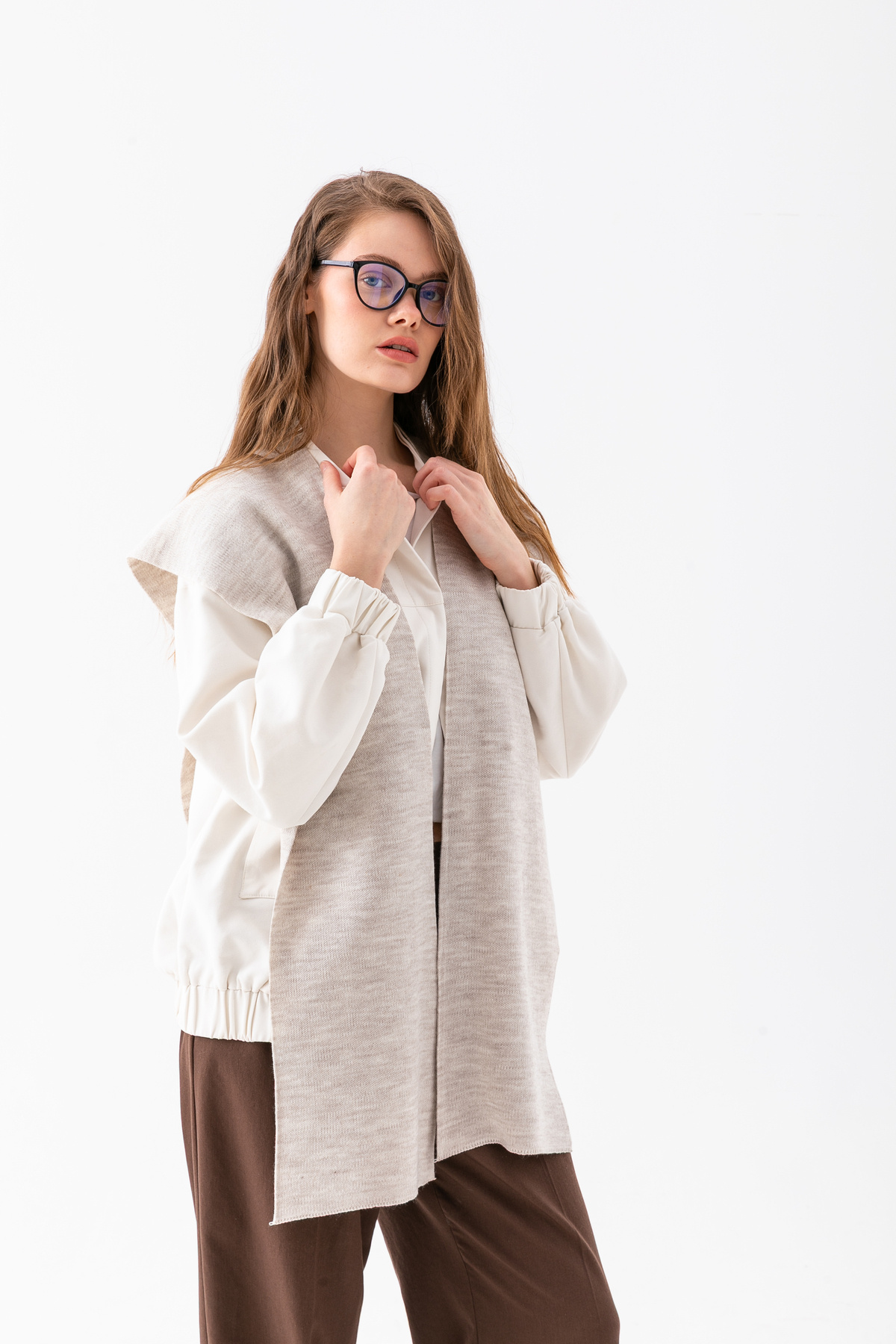 Wega Moda  Kare Parçalı Patchwork Atkı - Spor Triko Örme Omuz Atkısı | Unisex Boho Şal - Atkı - Görsel 7