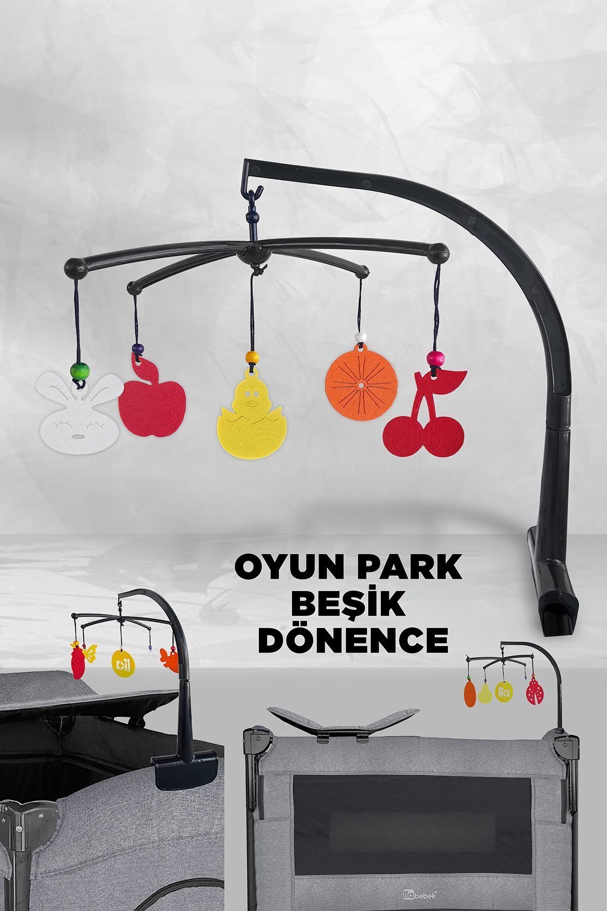 liabebek RENGARENK DÖNENCE Oyun Parkı & Anne Yanı & Mobilya Beşiklere ve Oyun Alanlarına UYUMLU fotoğrafı 5 (önizleme)