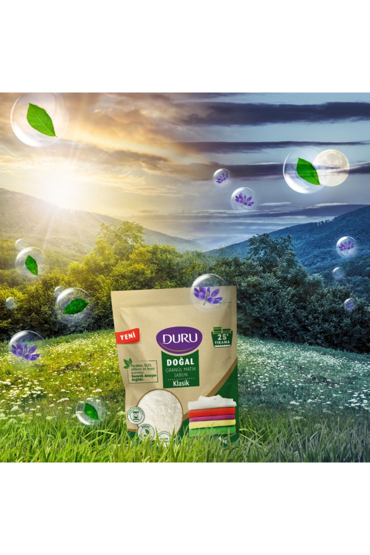 Duru Doğal Kaynaklı Granül Sabun Klasik 1 kg x3 Adet fotoğrafı 5 (önizleme)