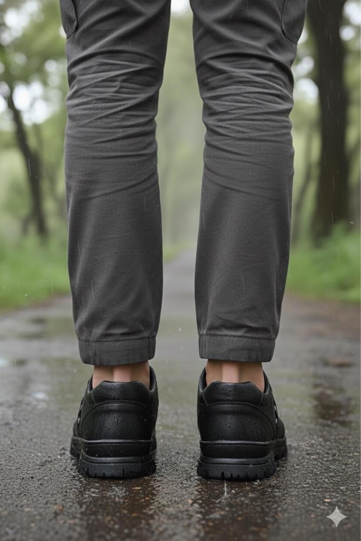 TAZELER.SHOES Ortopedik Bağcıklı Kışlık Spor Trekking Ayakkabı görsel 3