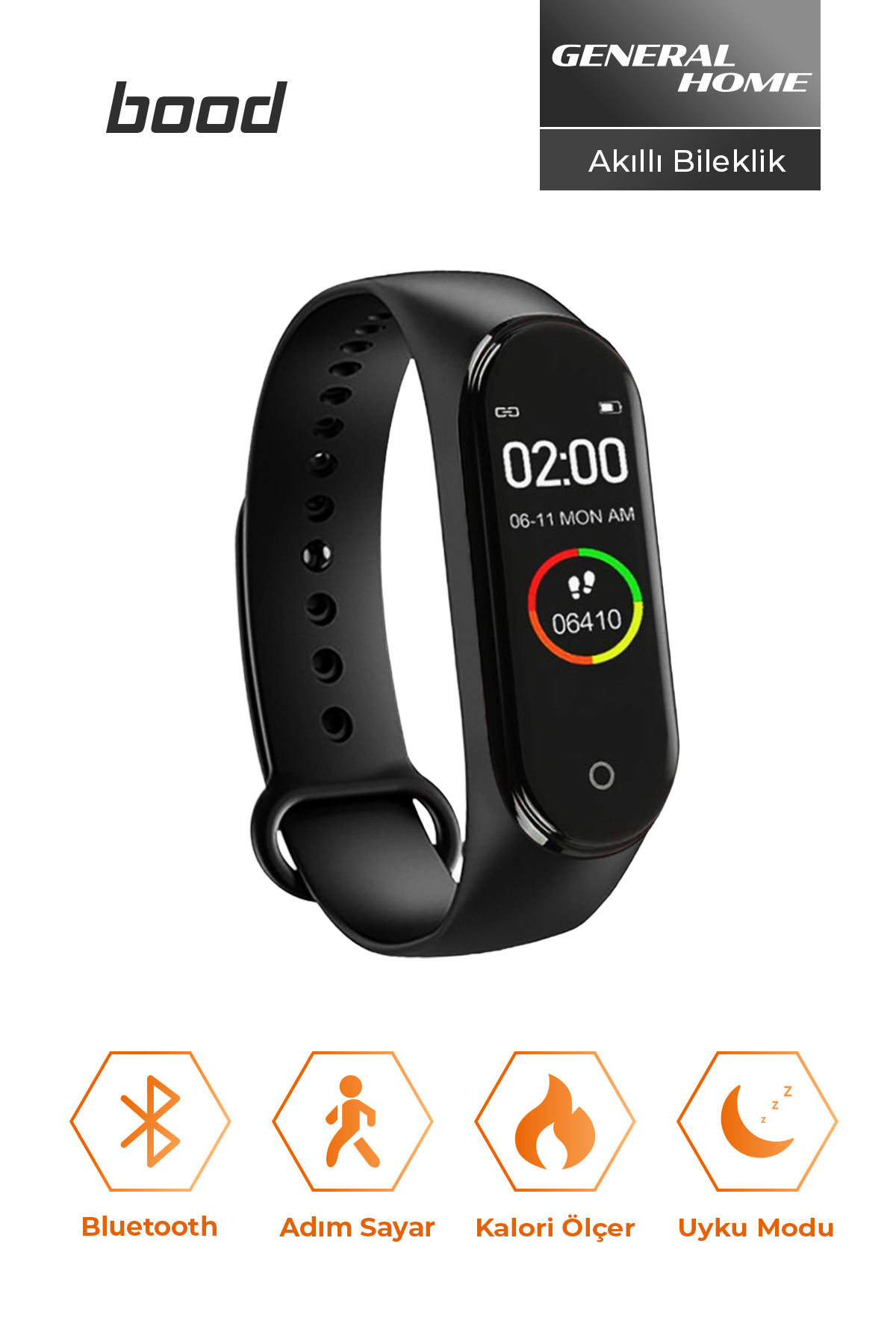 Bood Smart Wristband Akıllı Bileklik Saat