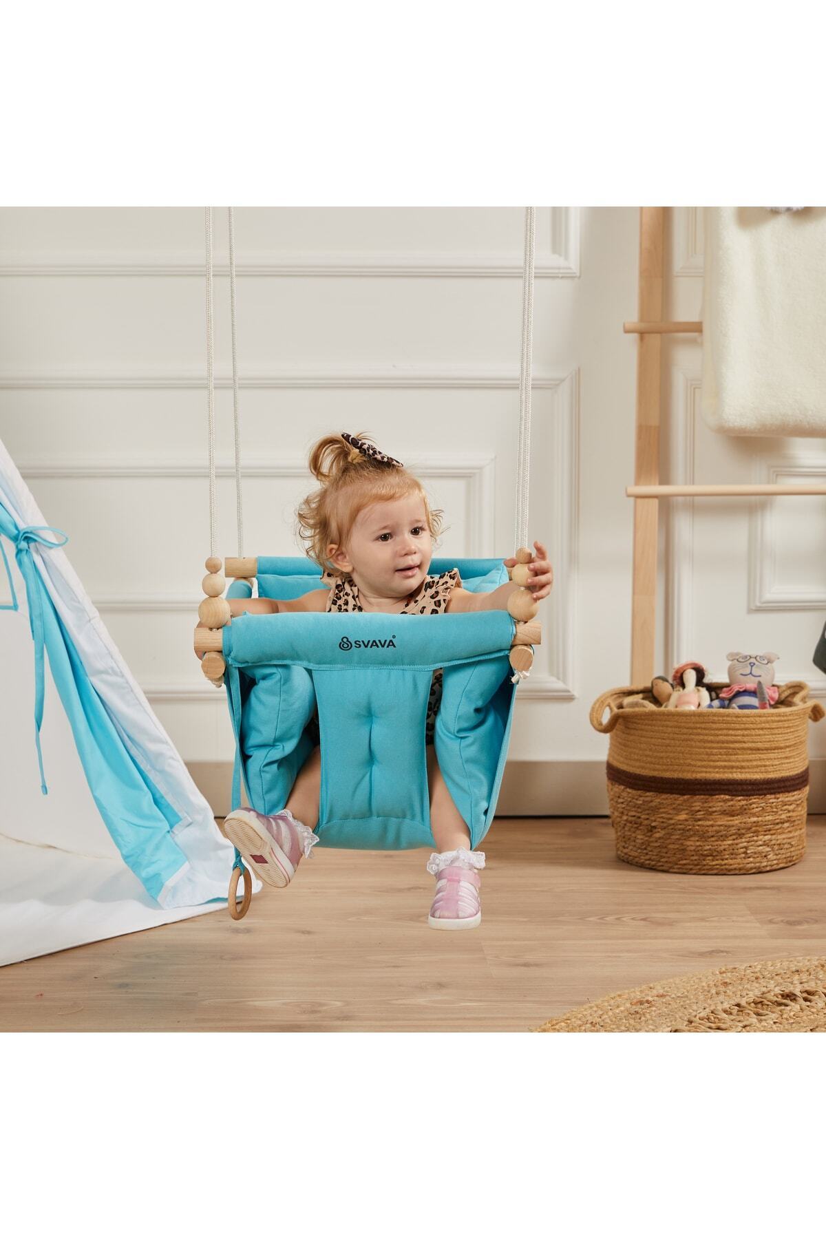 Svava Konfor Bebek Ahşap Salıncak, Tavana Asılan Çocuk Salıncağı fotoğrafı 4 (önizleme)