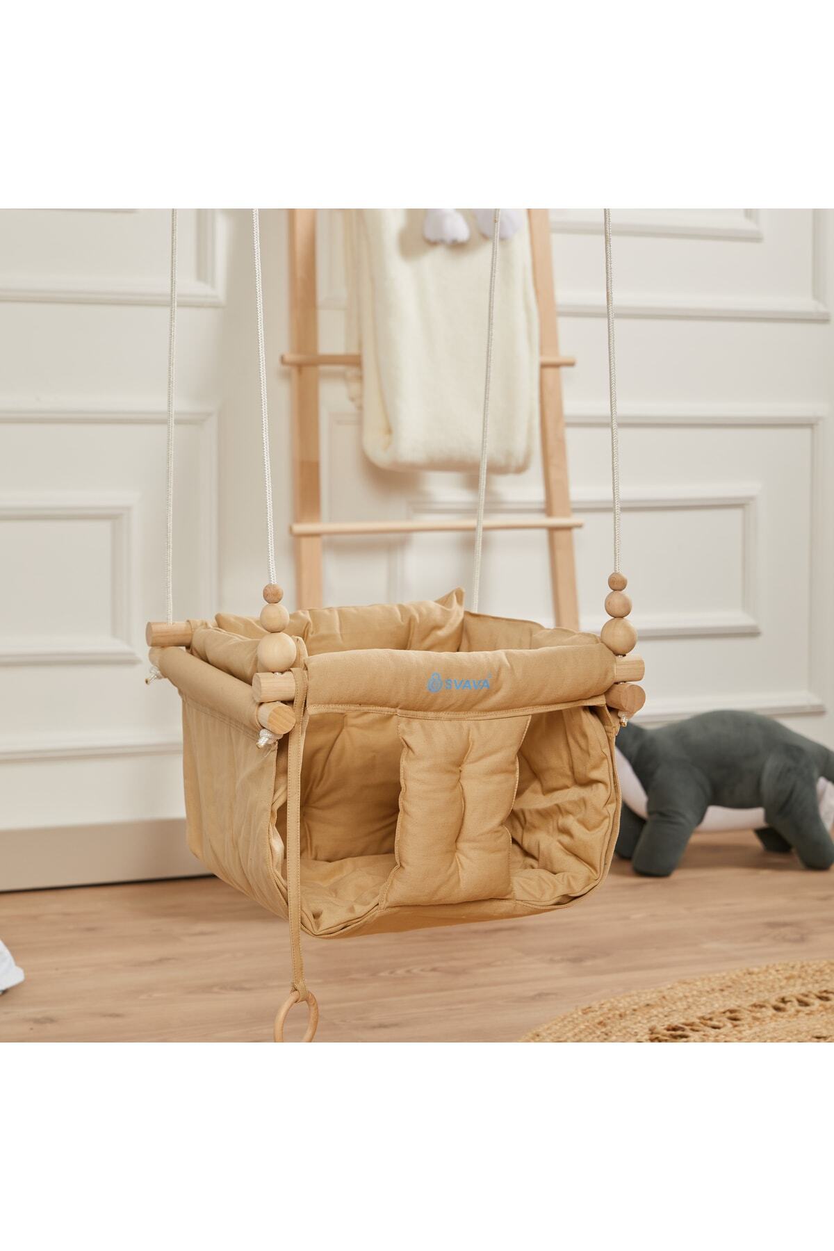 Svava Konfor Bebek Ahşap Salıncak, Tavana Asılan Çocuk Salıncağı fotoğrafı 2 (önizleme)