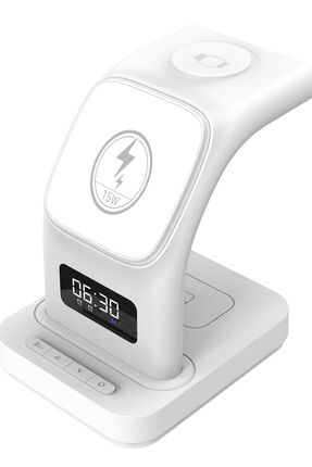 S-Link CWF130 Magsafe Destekli Kablosuz Hızlı Şarj Stand 3 in 1 Apple iphone ...