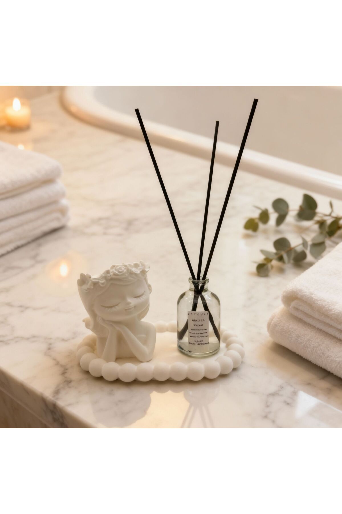Ftrk Store Vanilya Kokulu Oda Kokusu - Özel Tepsili Şık Tasarım