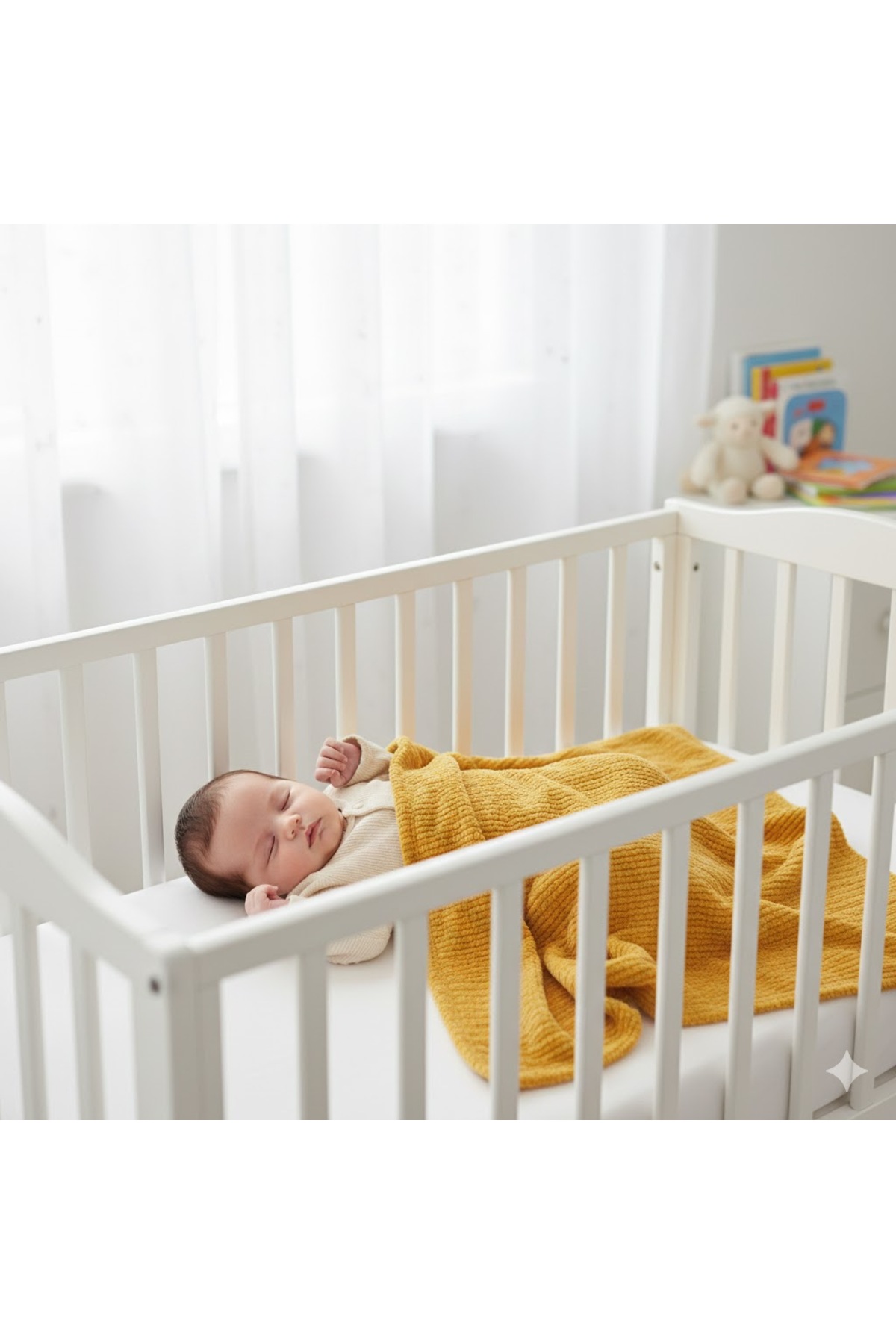 HALZEY Sarı Triko Bebek Battaniyesi Nefes Alabilir, Terletmez Kumaş 90x120 Cm Bebek Örtüsü, Puset Örtüsü fotoğrafı 2 (önizleme)