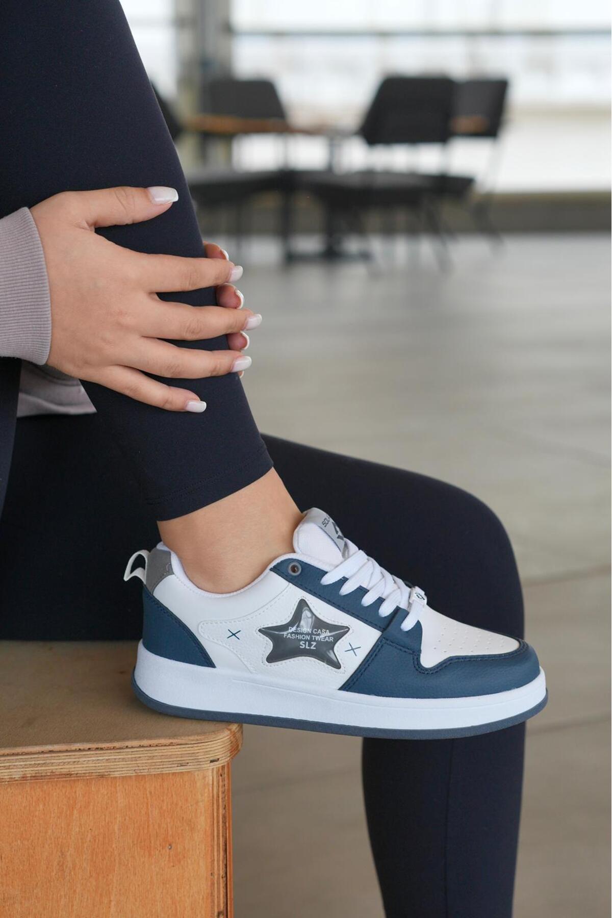 Women's White Parliament Sneaker Casual Casual Sports Shoes 051