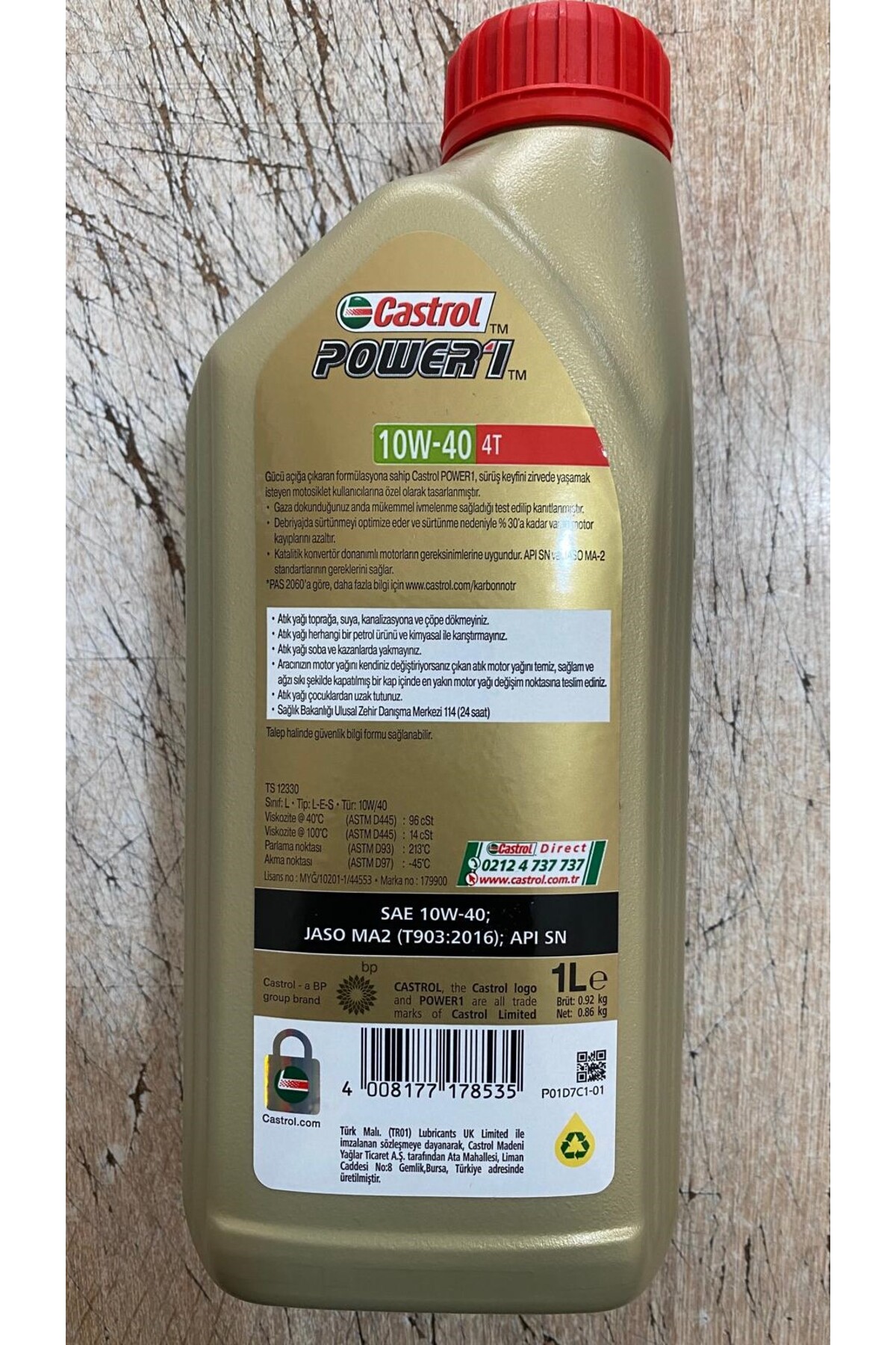 Castrol C POWER 1 SCOOTER 4T 10W40 - Fiyatı, Yorumları