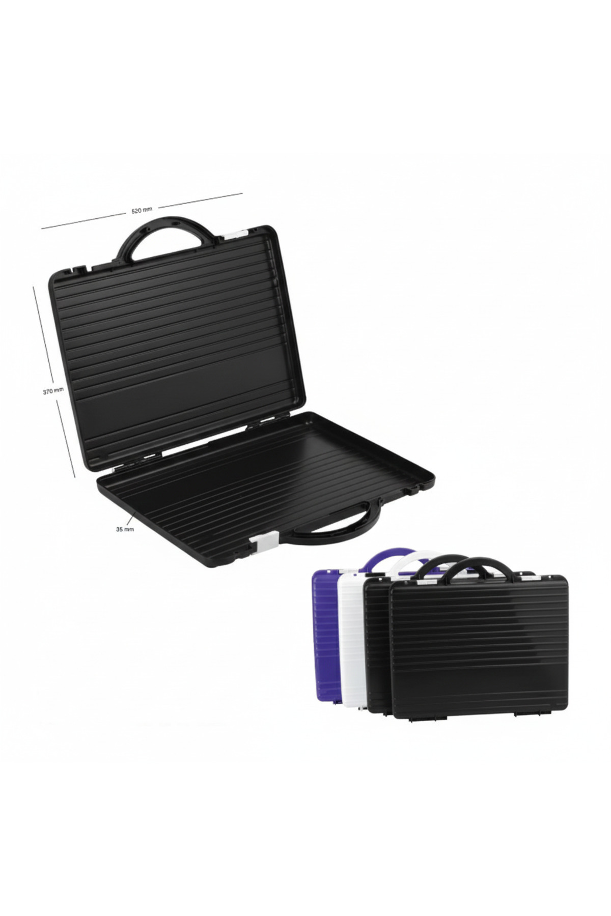 Ark  Proje Çizim Evrak Dosya Çantası Siyah Renk - Görsel 3