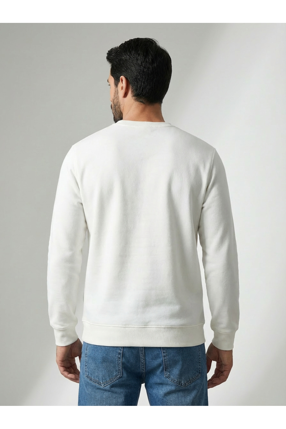 سترة رياضية من قماش القطن الممشط ذو الرقبة الدائري...