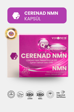 Cerenad Lipozomal Nmn, Resveratrol, Coq10, Çinko Ve C Vitamini Içeren Takviye...