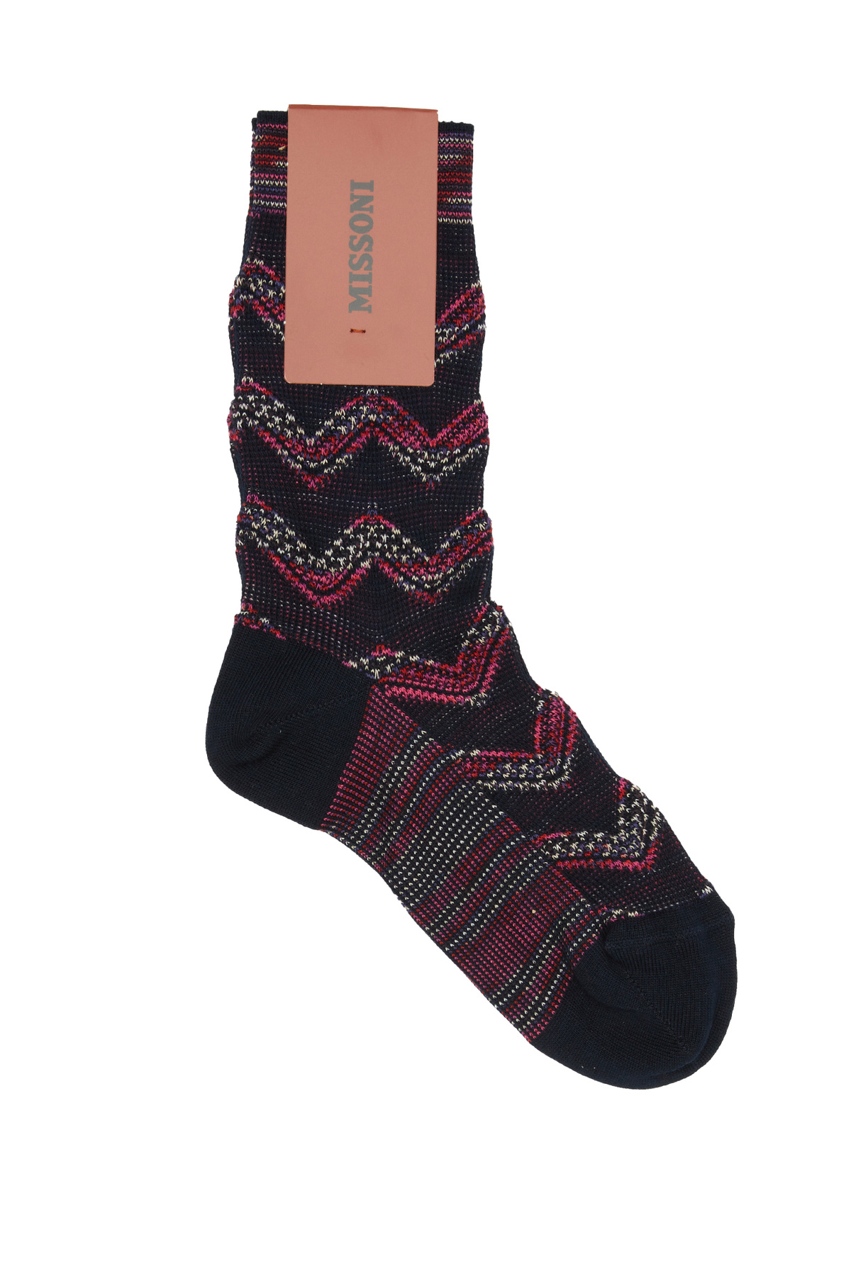 Missoni Çok Renkli Zikzak Desenli Kadın Çorap