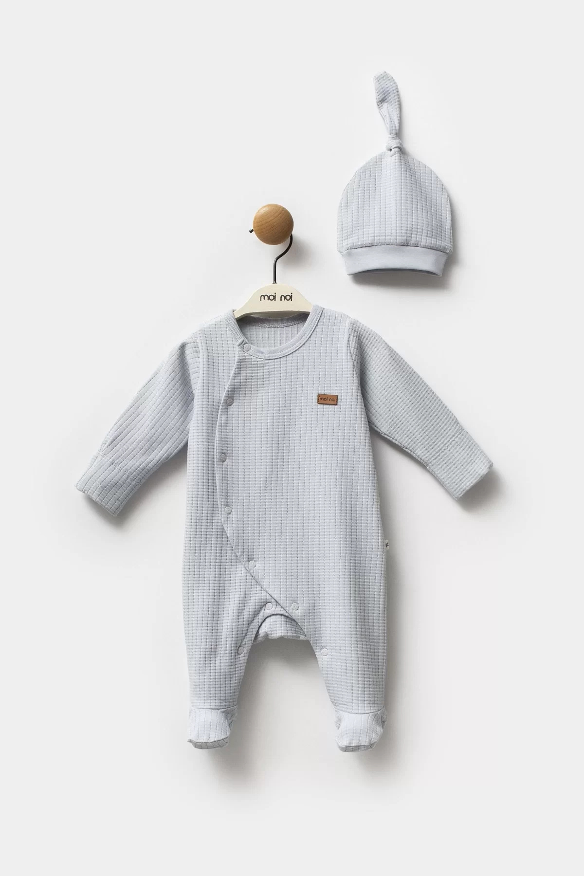 Moda Şahsenem Moi Noi Galaxy Şapkalı Tulum Mnb1244 Gri