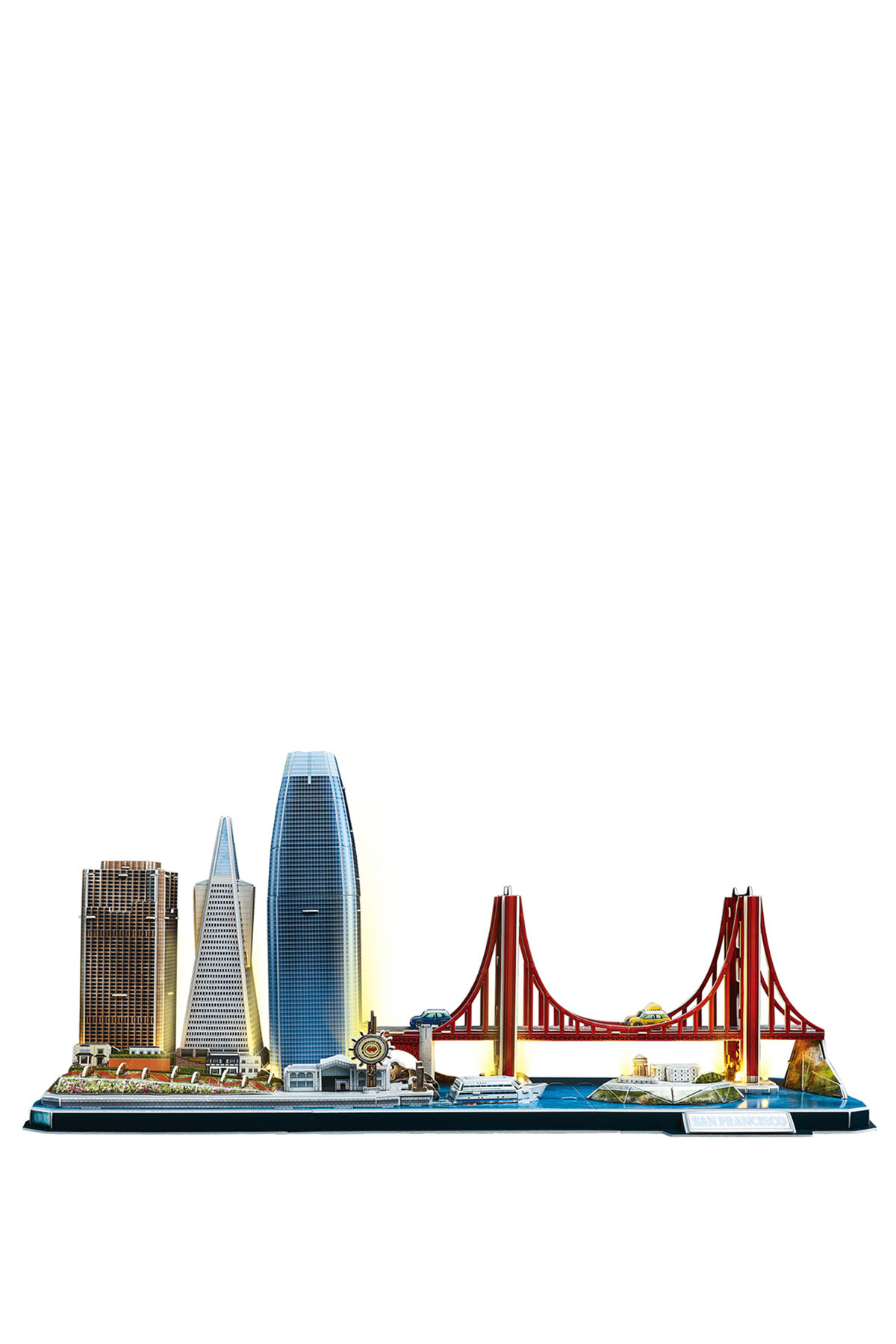 Cubic Fun San Francisco Led Işıklı 3D Puzzle 90 Parça