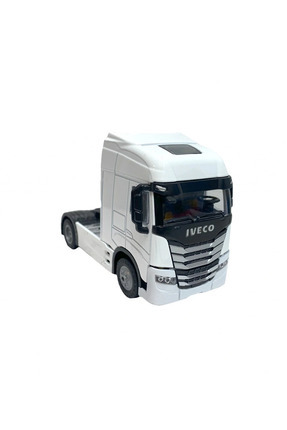 Tıfıl Toys Işıklı Sesli Pilli Çek Bırak Metal Oyuncak IVECO Tır Beyaz