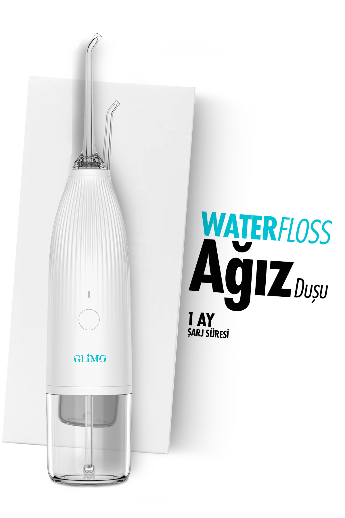 Glimo Ağız Duşu | Derin Diş Arası Temizlik, Diş Eti Masajı & Plak Karşıtı | Taşınabilir Water Floss Beyaz - Fiyatı, Yorumları