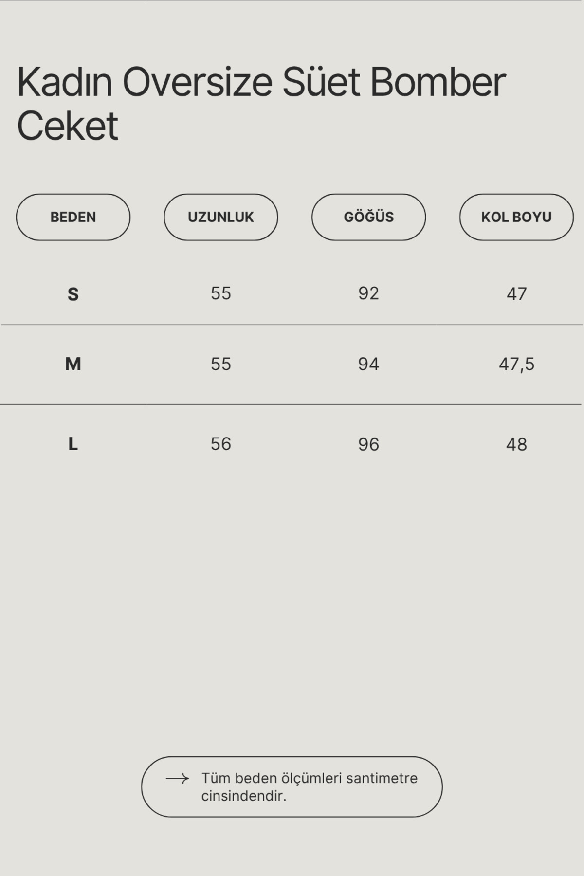 Rich  Kadın Bej Oversize Süet Bomber Ceket - Görsel 7