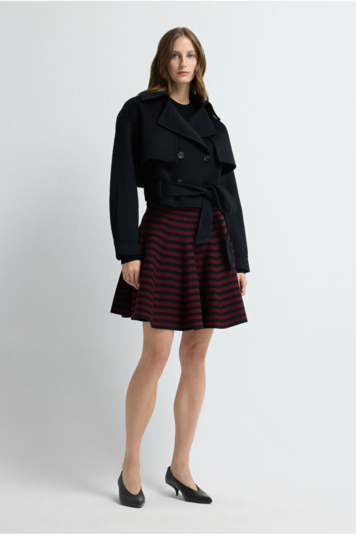 adL  Kemer Detaylı Kısa Kaban - Görsel 3