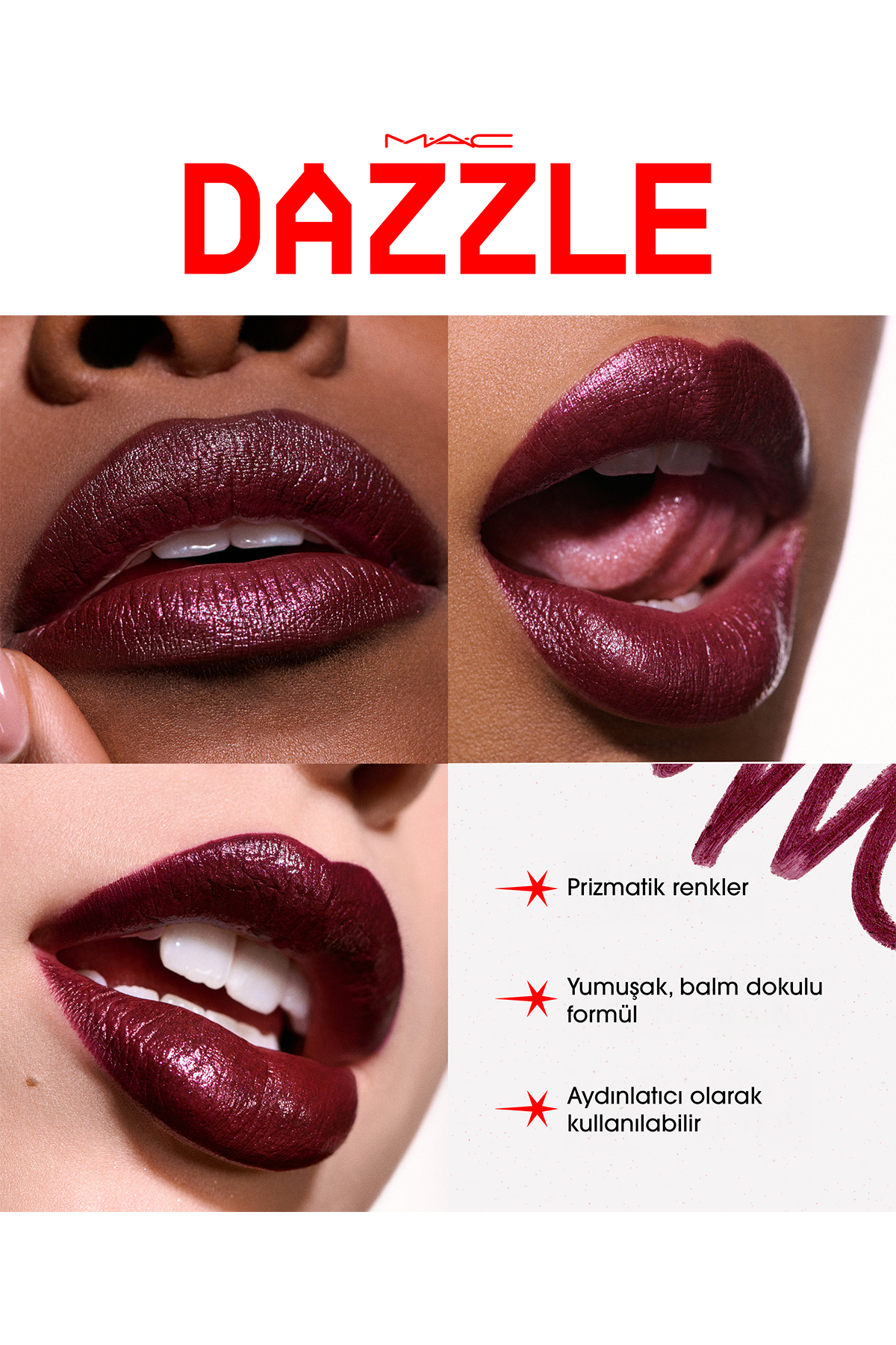 Dazzlelip Crayon Işıltılı Dudak Kalemi - Grapeful — زرشکی 140340 — تصویر 2 از 3
