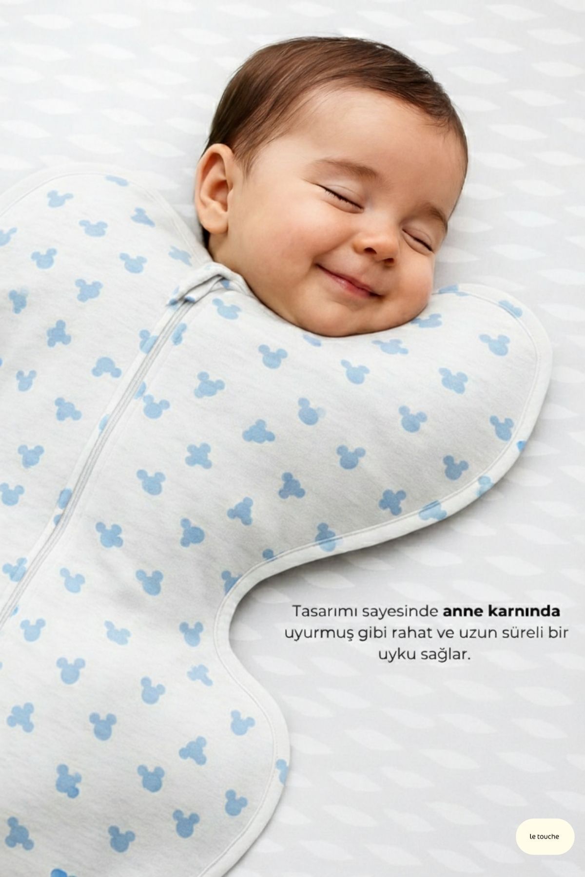 Le Touche Mavi Bebek Kundak Yenidoğan Uyku Tulumu (Yenidoğan Kundağın Amacı Dar Olması) fotoğrafı 5 (önizleme)