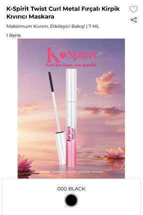 Flormar K-Spirit Twist Curl Metal Fırçalı Kirpik Kıvırıcı Maskara