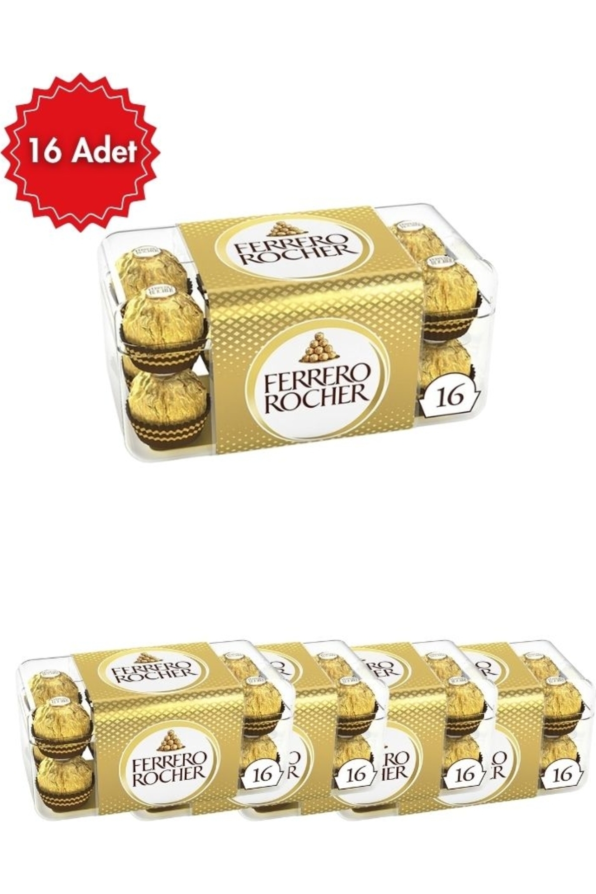 Ferrero Rocher 16個×8セット　チョコレート 贈答 Ferrero Rocher Çikolata x 16 Adet Hediyelik & Ikramlık - Fiyatı
